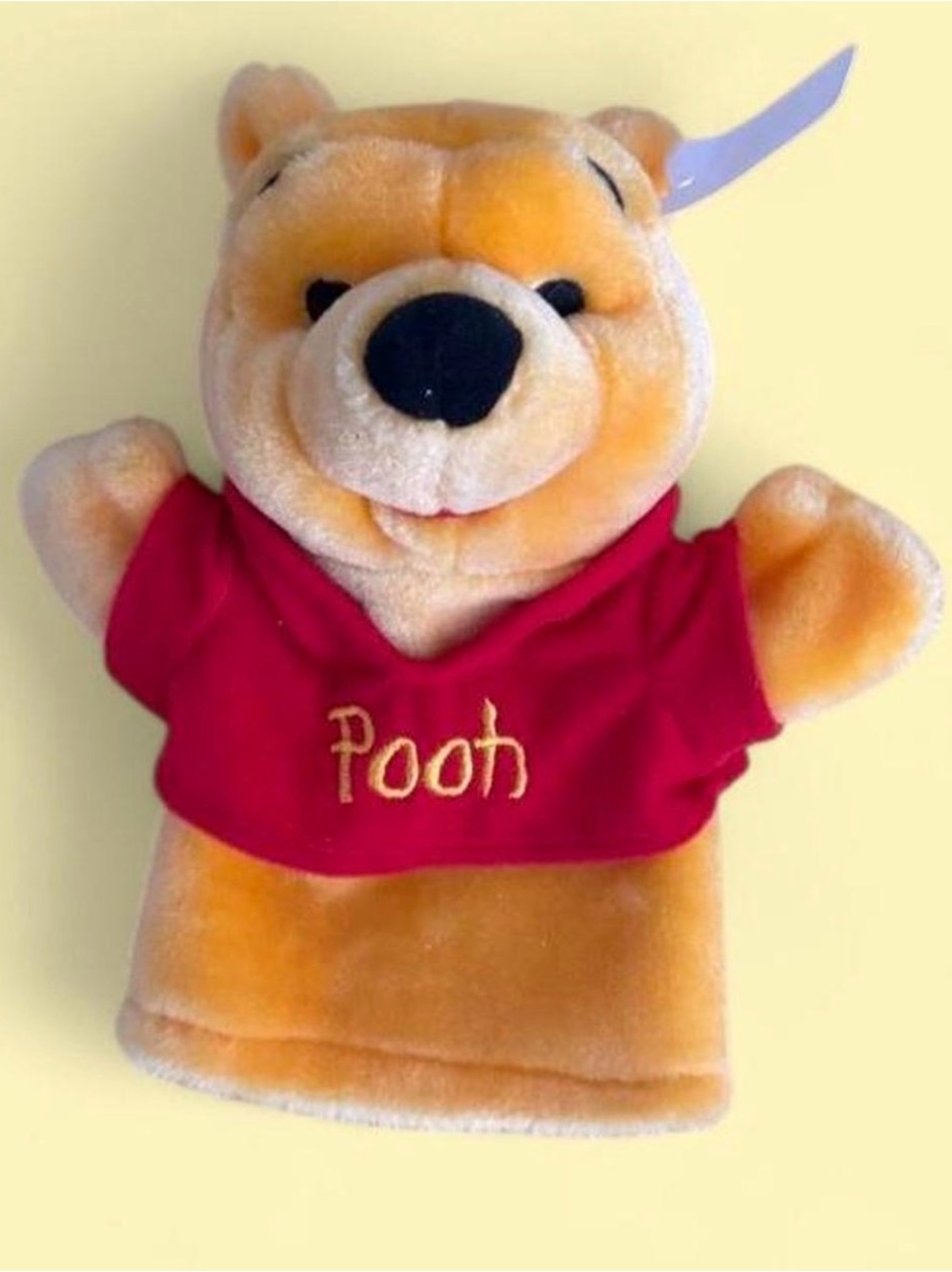 Mattel Winnie the Pooh Plush Hand Puppet - Yellow and Red
